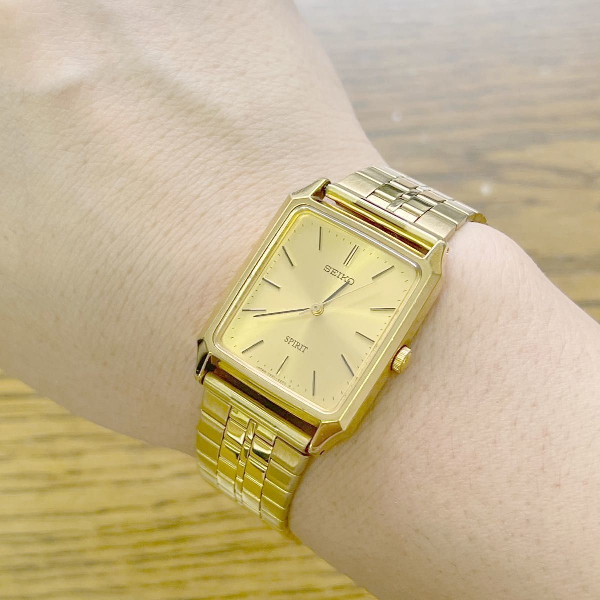 SEIKO SPIRIT クォーツ メンズ腕時計 セイコー ゴールドカラー 腕時計