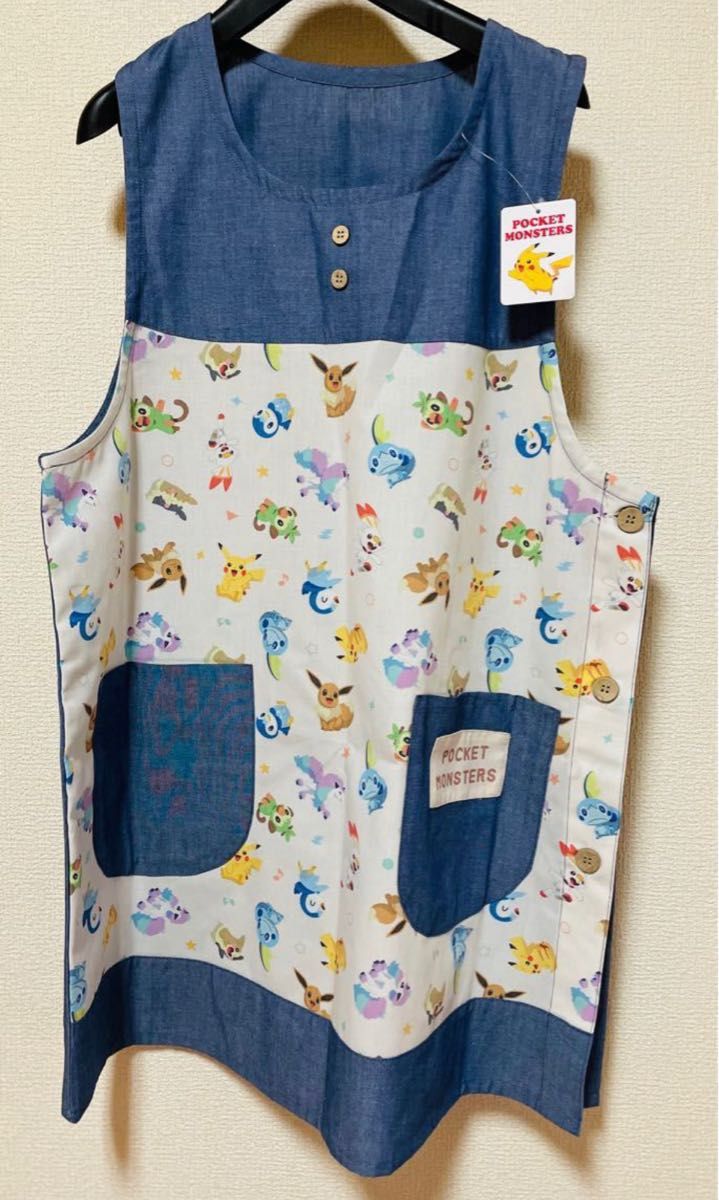 ポケモン エプロン 新品未使用タグ付き 保育士 介護士 キャラクター