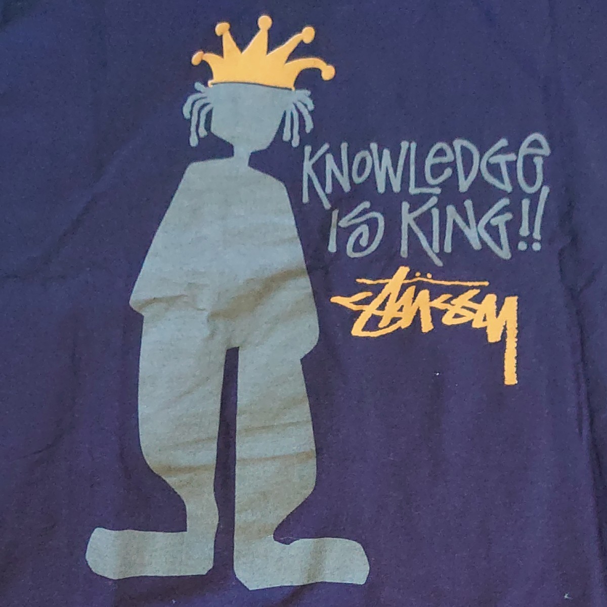 80s OLD STUSSY USA製 黒タグ シャドーマン Tシャツ XL