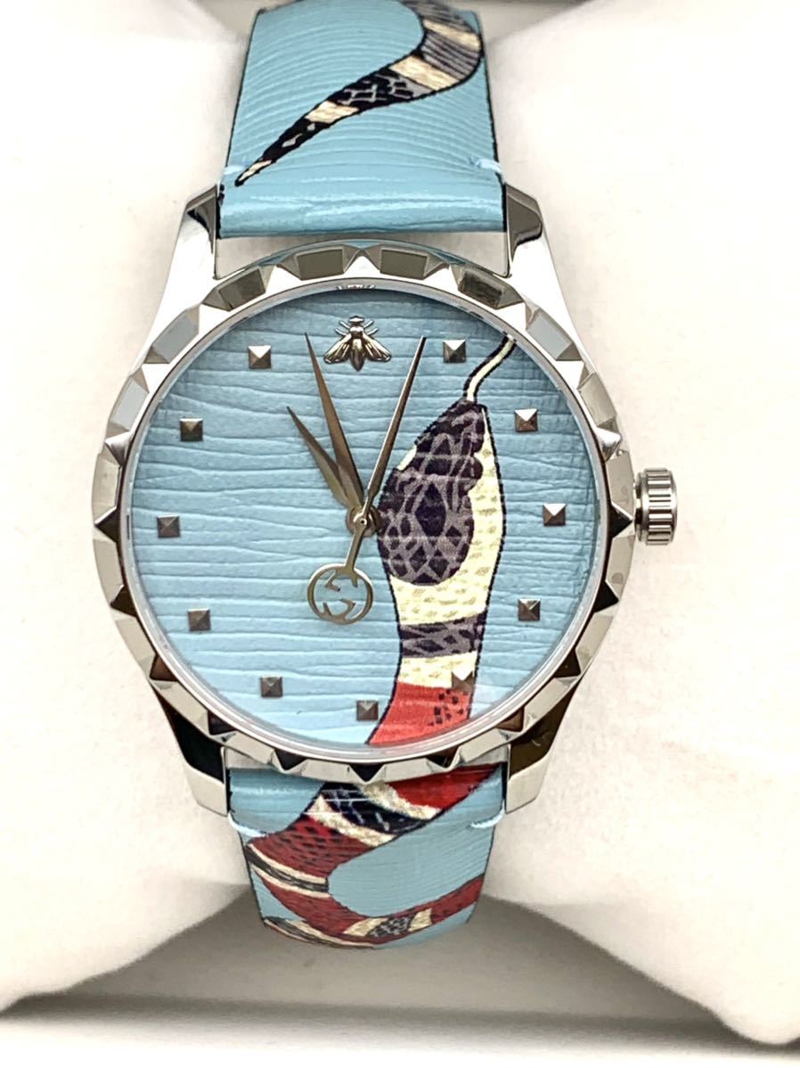 Yahoo!オークション - グッチ GUCCI Gタイムレス キングスネーク YA126