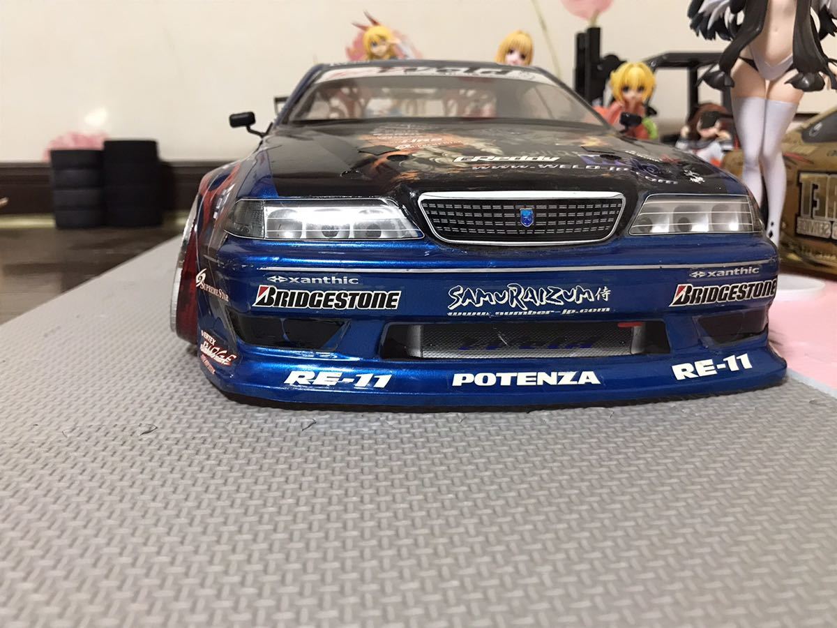 送料無料 1/10 トヨタ マーク2 JZX100 WELD ラジコン ボディ ドリフト
