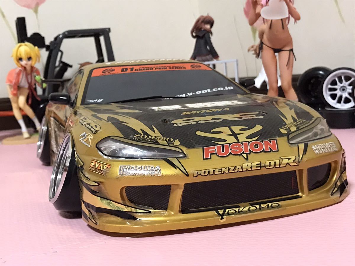 送料無料 1/10 日産 シルビア S15 トップシークレット ラジコンボディ