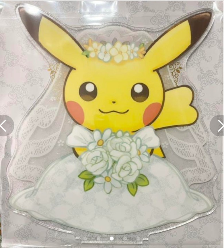新品未開封 ピカチュウ ポケモン アクリルパネル ウェディング
