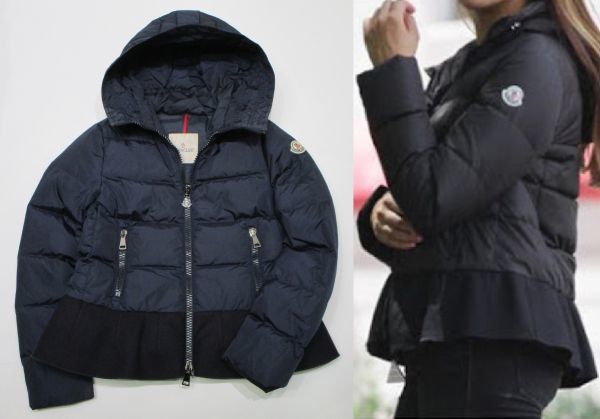モンクレール☆MONCLER☆NESEA☆ネセア☆ネイビー☆2☆フリルダウン☆