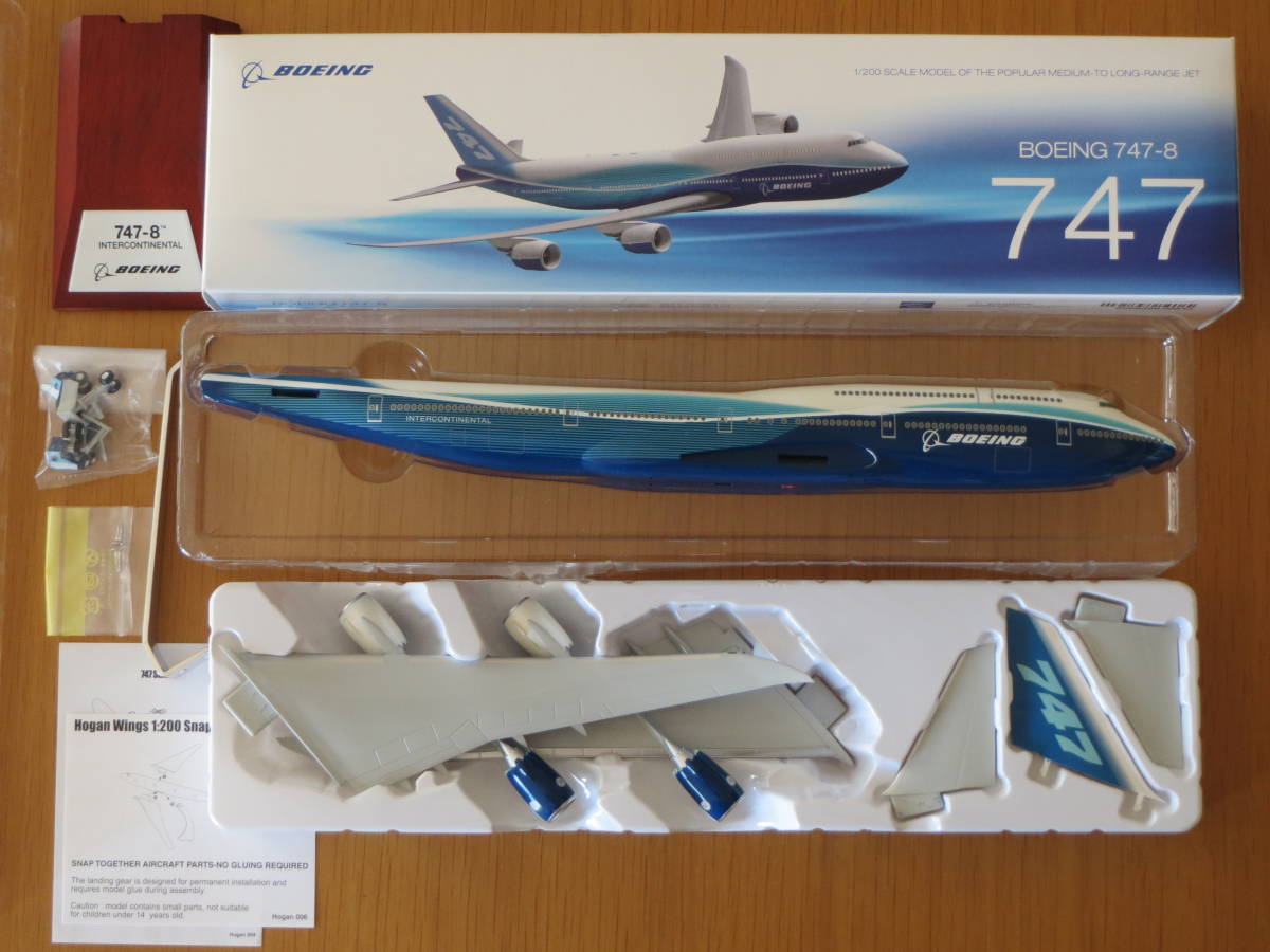 Yahoo!オークション - 1/200 Boeing 747-8 ハウスカラー(青) (Boeing H