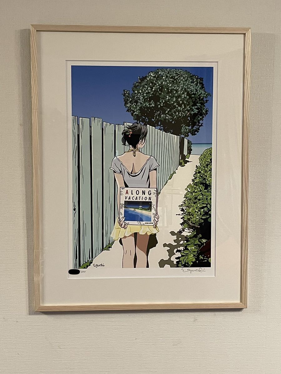 Yahoo!オークション - 江口寿史 版画『A LONG VACATION 』kyne backsid
