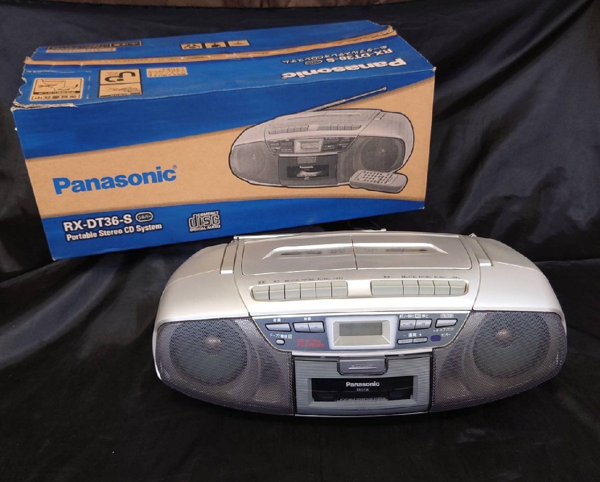 Yahoo!オークション - 1円～ Panasonic RX-DT36-S ポータブルステレオC