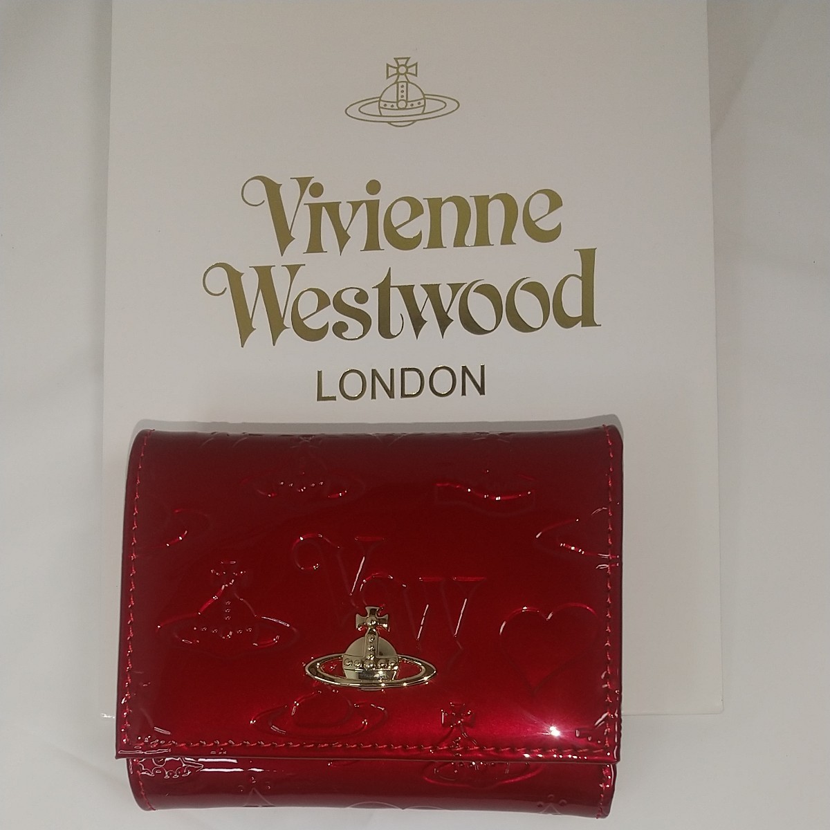 ヴィヴィアン ウエストウッド Vivienne Westwood 3つ折り財布 エナメル