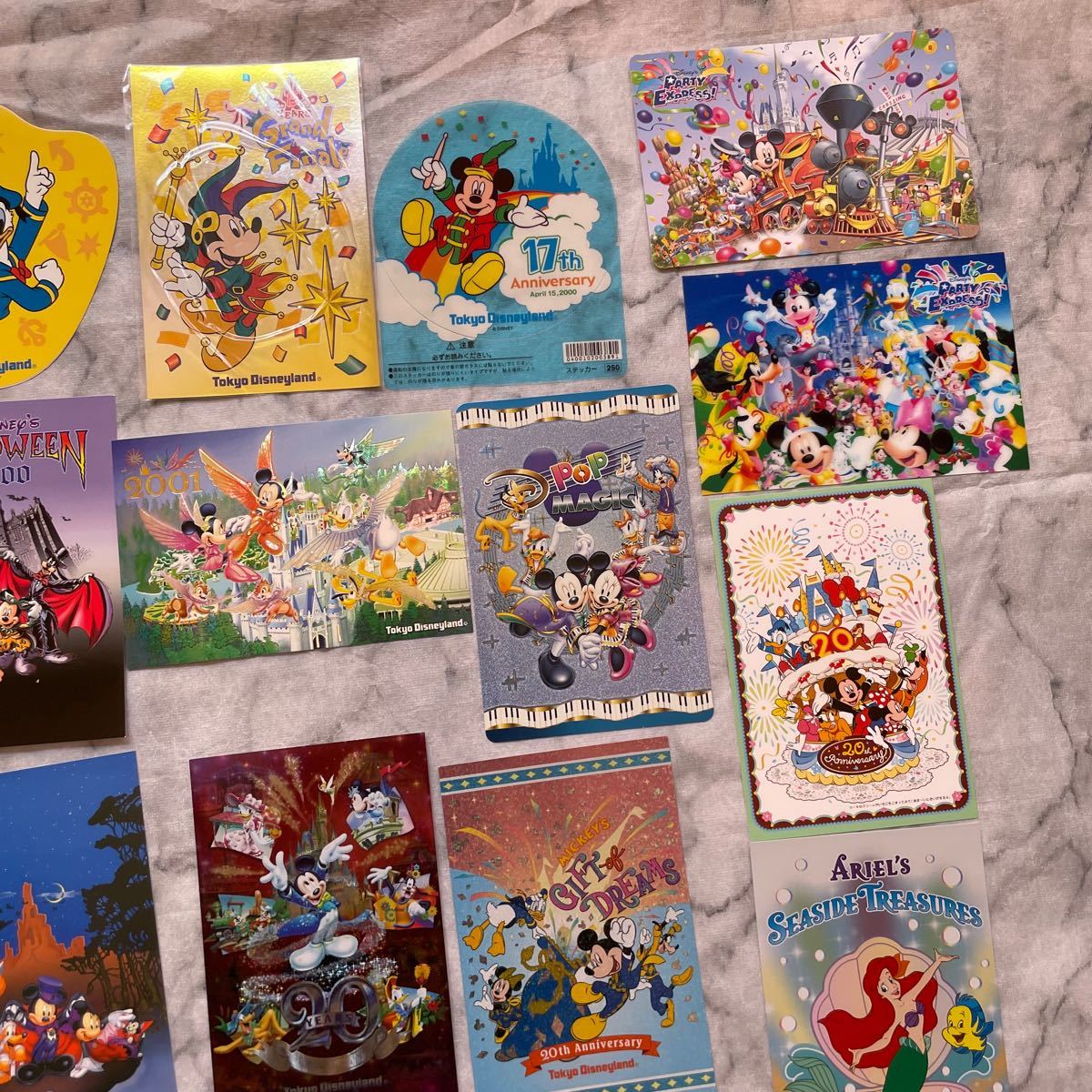 ディズニーポストカードまとめ売り TDS TDL アニバーサリー ディズニー