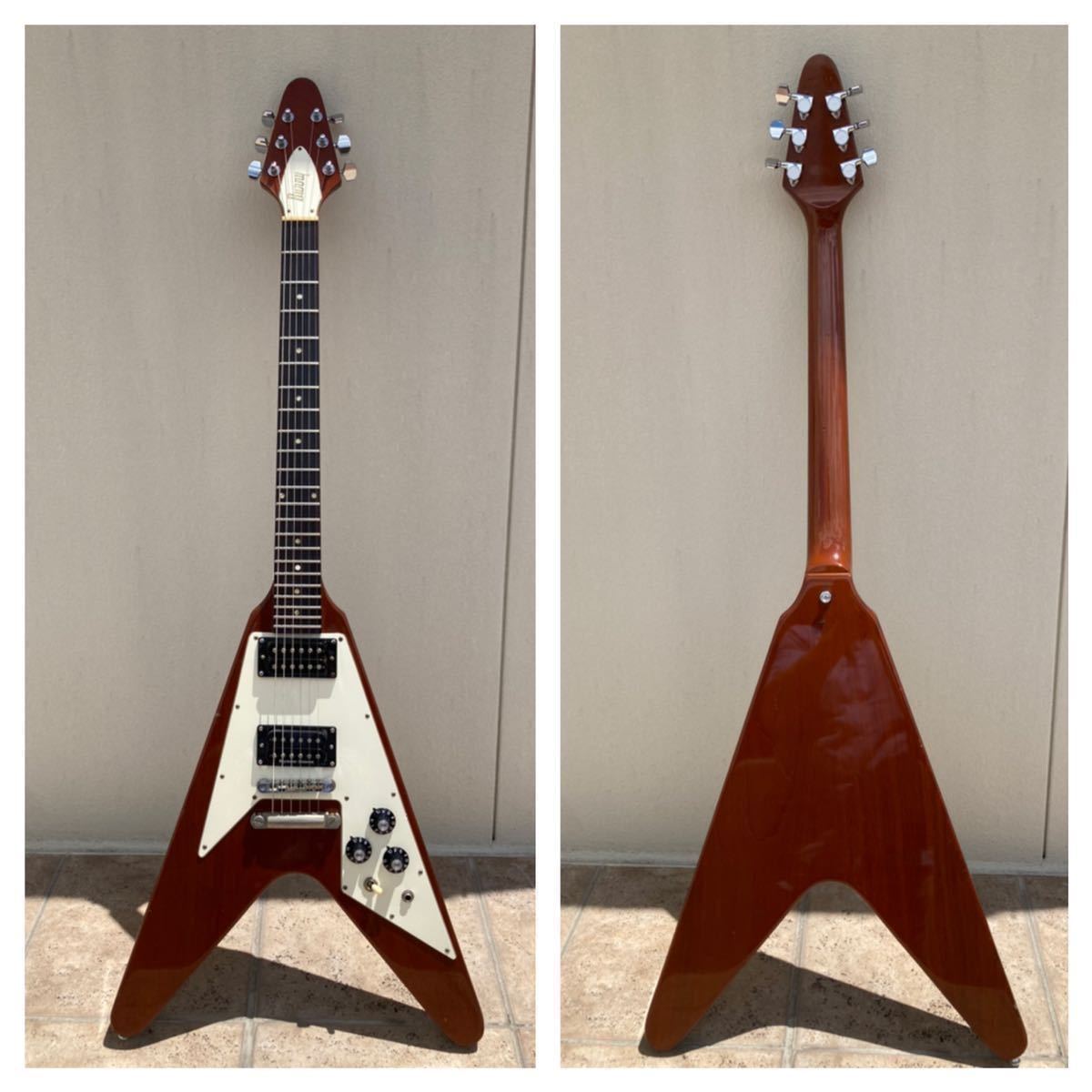 Yahoo!オークション - 【希少ナチュラル 】 Fernandes Burny Flying V