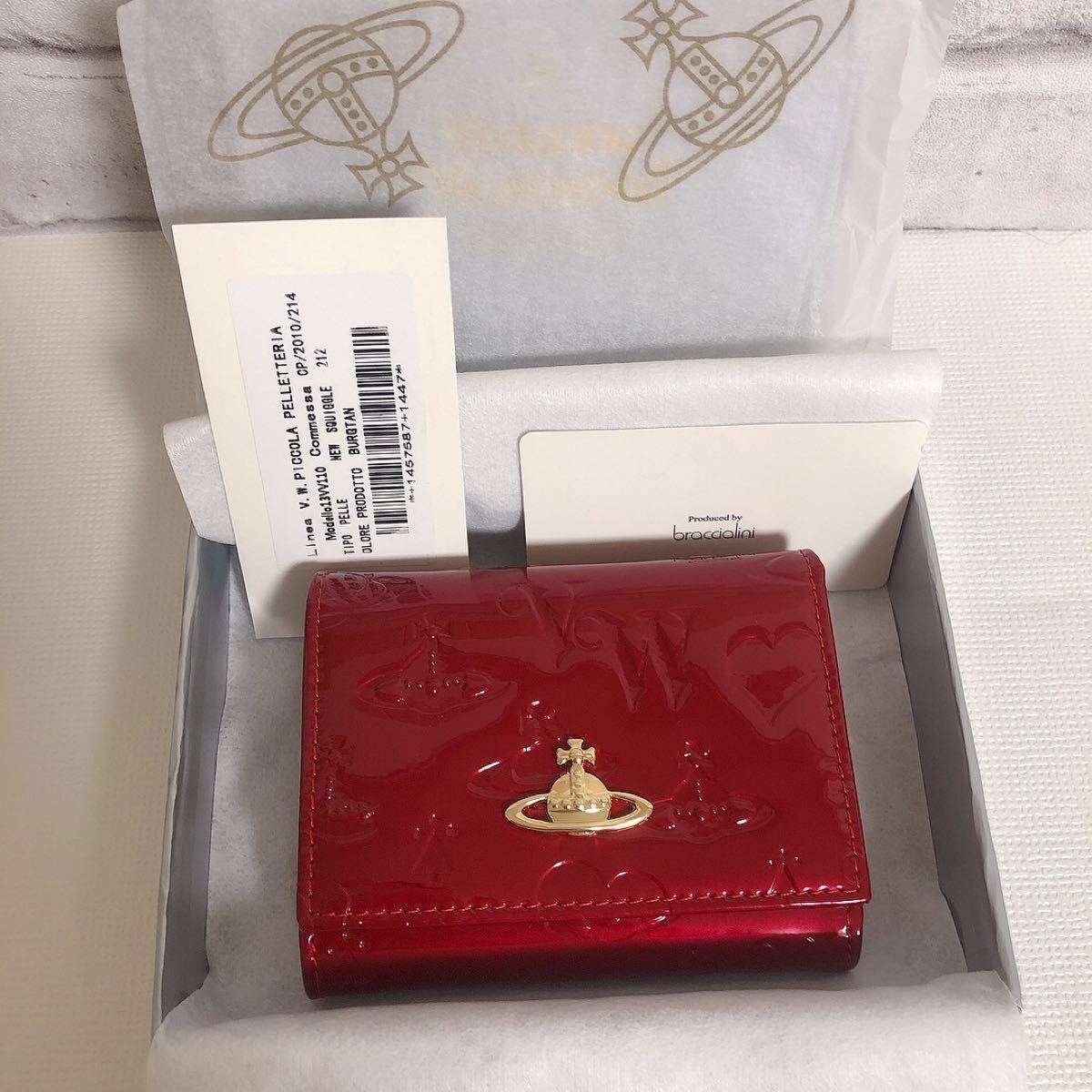 新品】大人気 Vivienne Westwood エナメル 赤 レッド 財布｜Yahoo