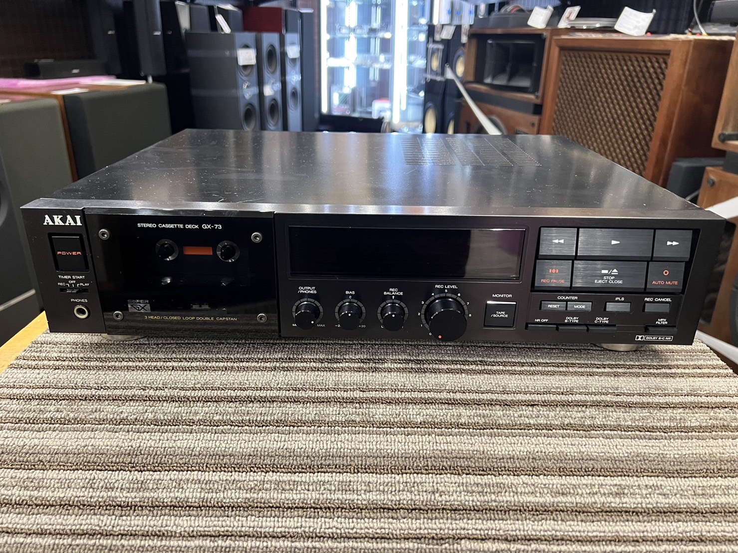 カセットデッキAKAI GX-73 整備済動作品 カセットデッキAKAI GX-73
