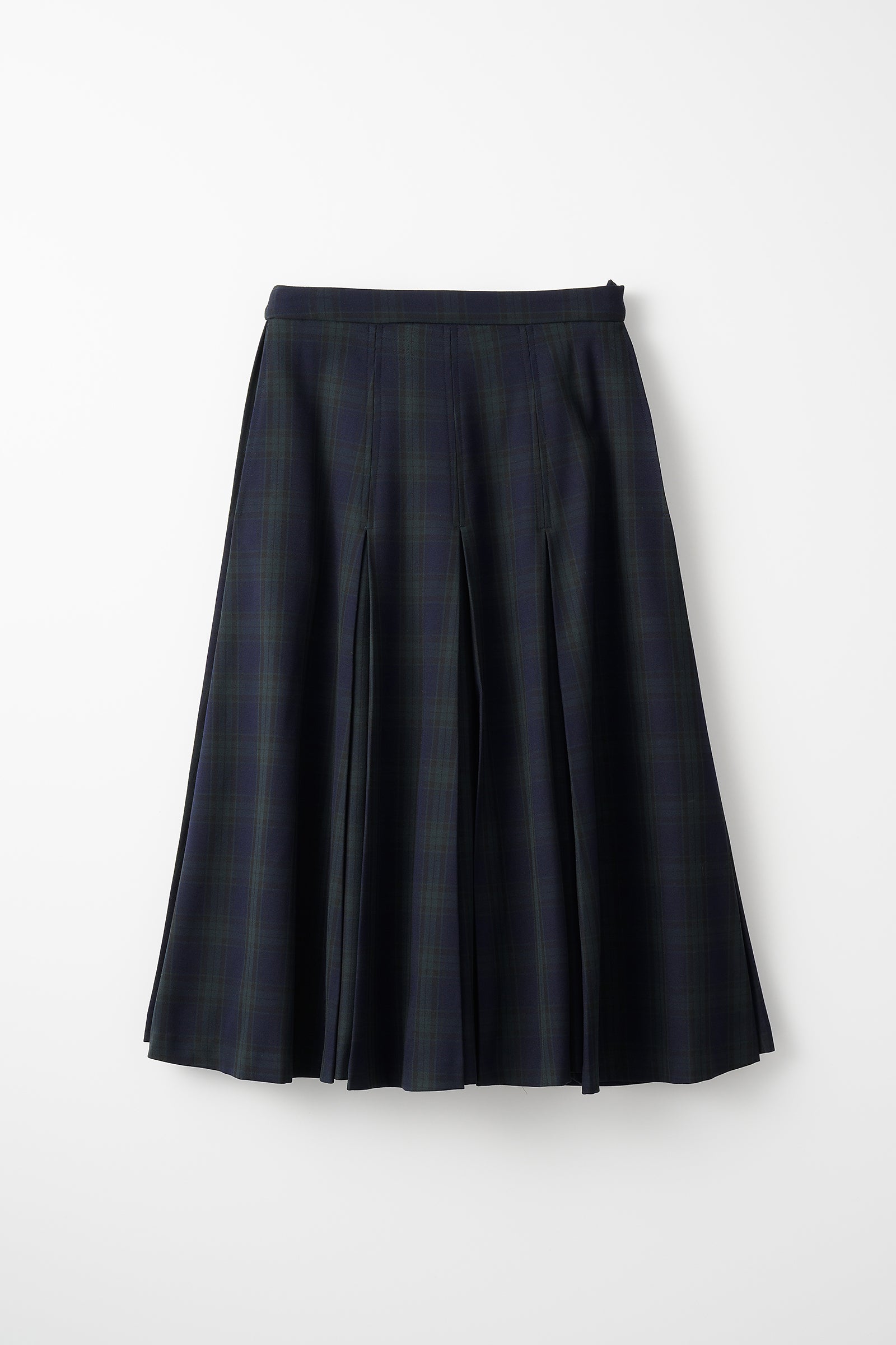 Gentle pleated skirt (Black watch) – Audire