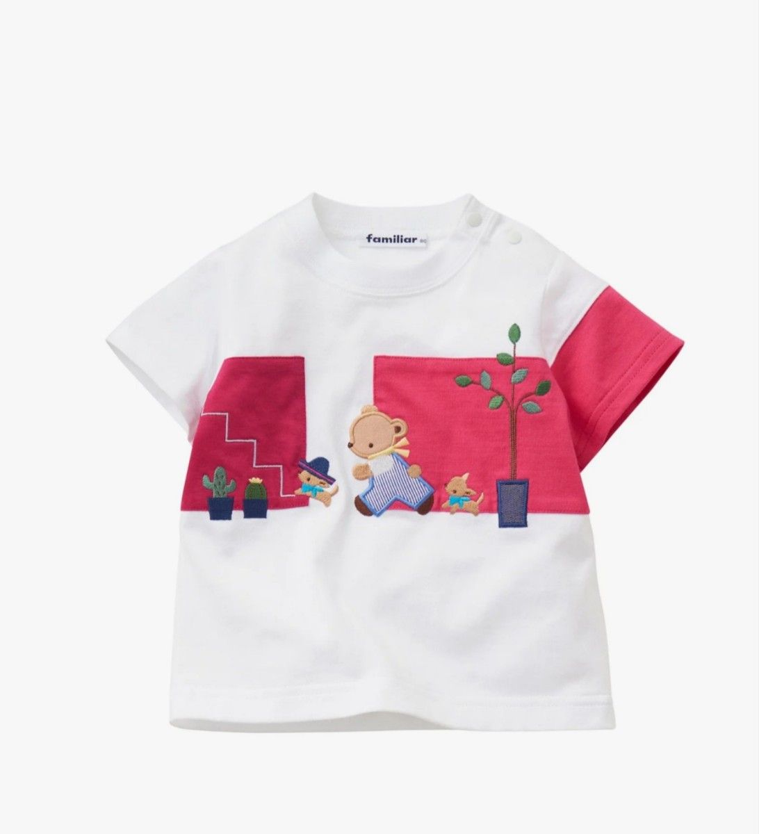 新品未使用】familiar ファミリア ファミちゃん タグ付き 半袖Tシャツ
