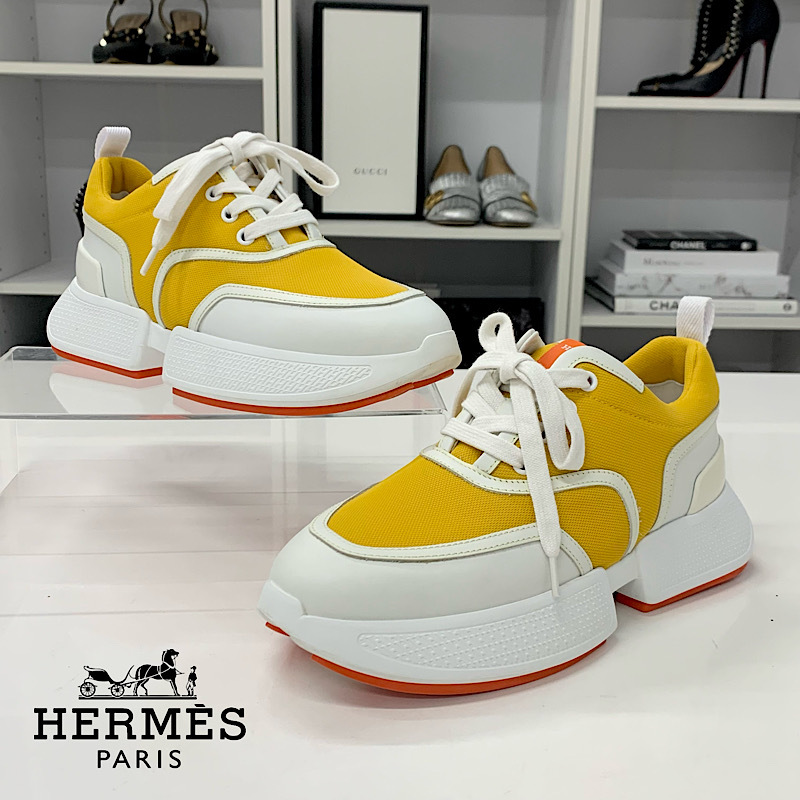 YELLO MONOCHROME SNEAKER MULES スニーカーミュール M イエロー 星