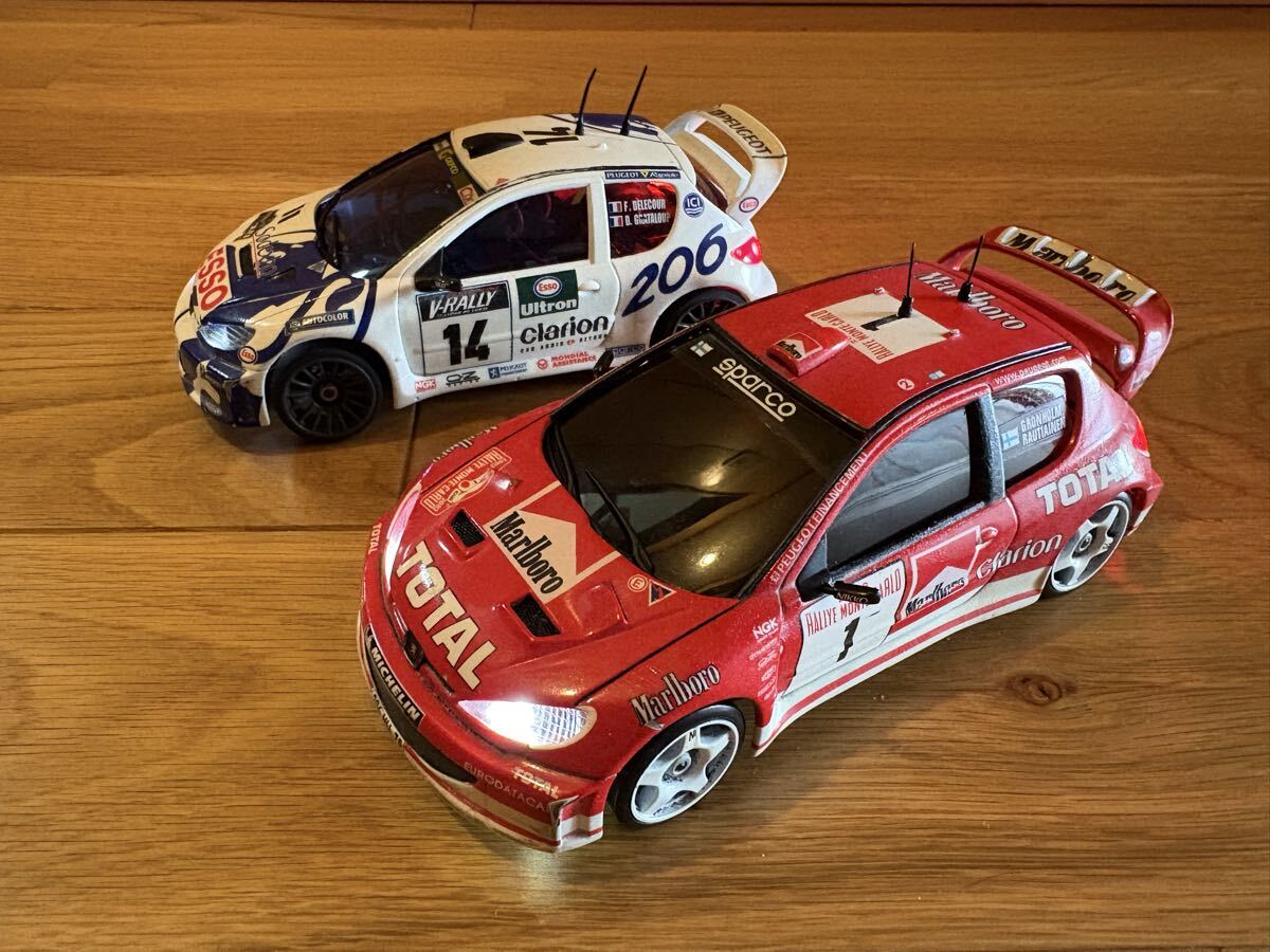 タミヤ 1/10電動ラジコンボディ プジョー206WRC Yahoo!オークション