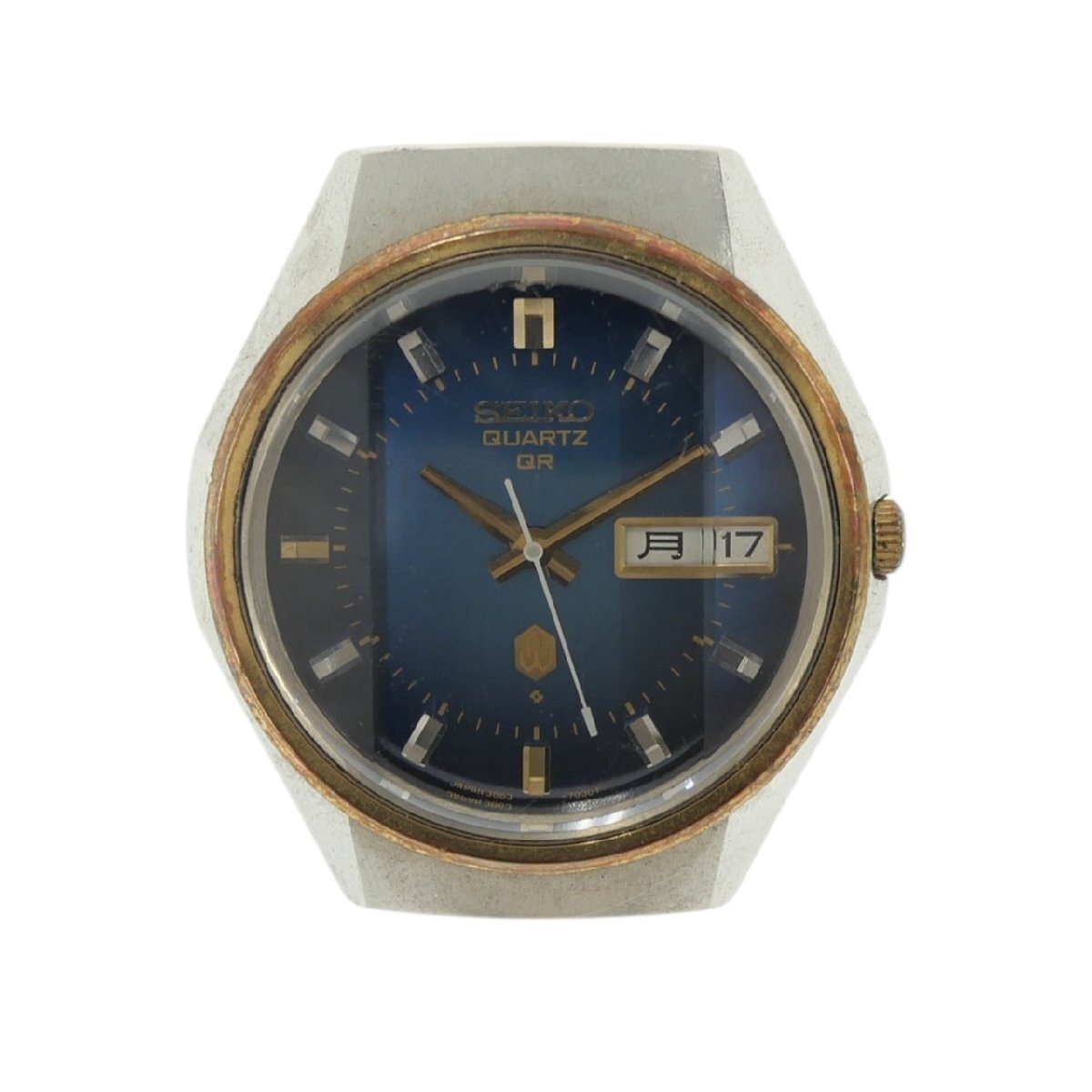 稼働品】SEIKO カットガラス クォーツ 腕時計 コンビ 3863-7020 稼働品