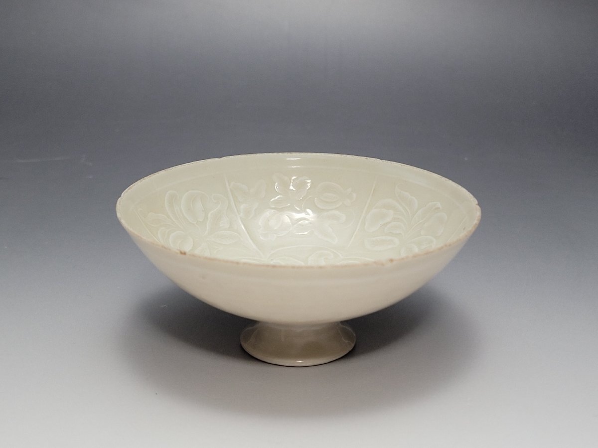 杯□李朝杯 茶碗 白磁 直し有り 酒器 酒盃 古玩 唐物 中国
