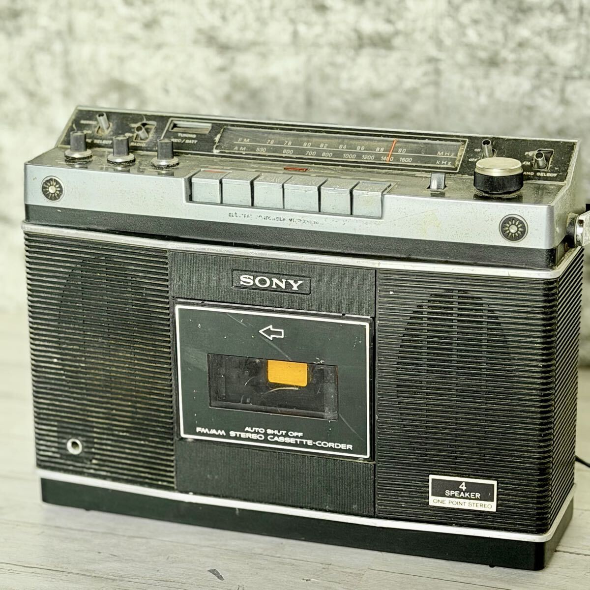 SONY ステレオラジカセ CF-2580 昭和レトロ 希少動作品 SONY ステレオ