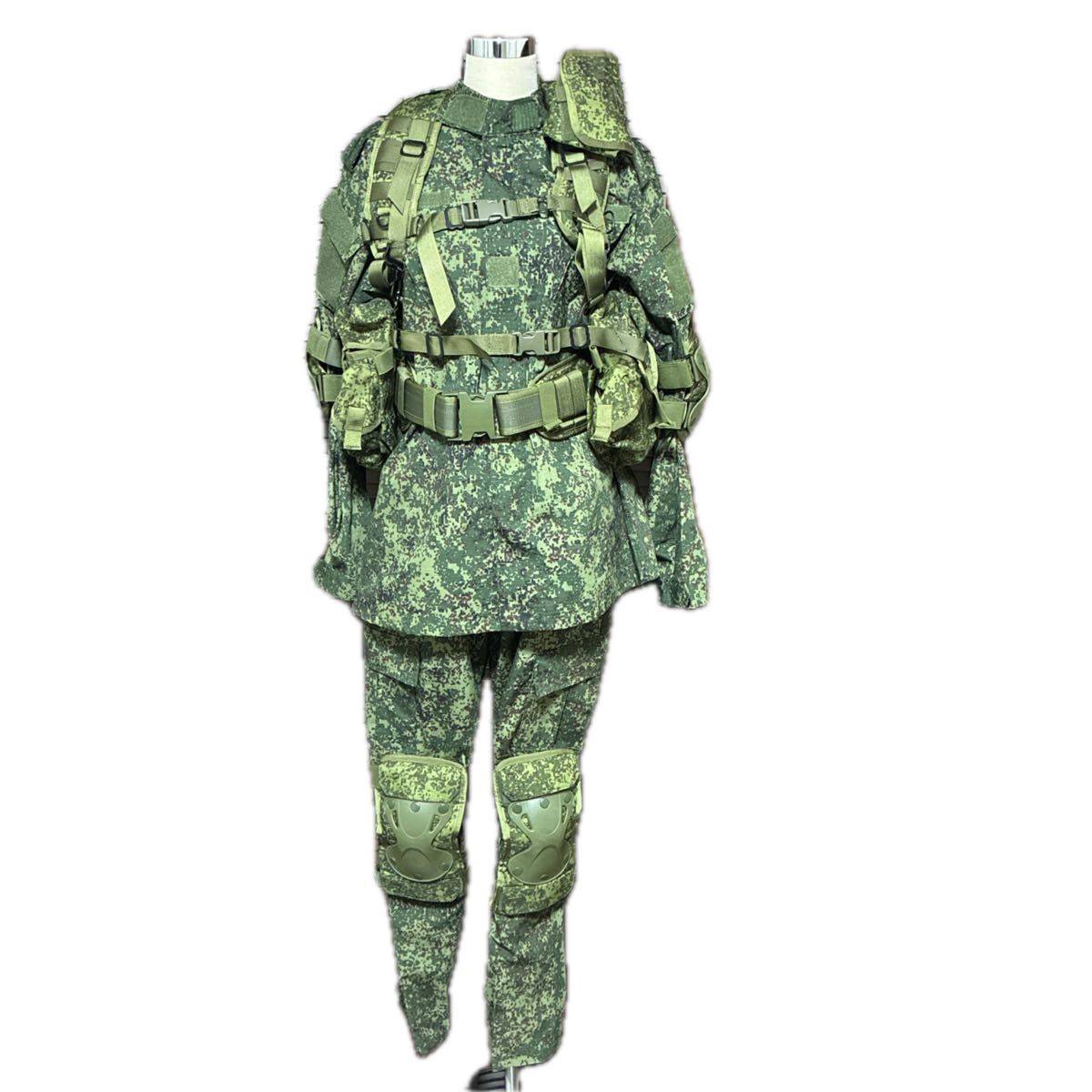 ロシア軍 ソ連軍 M69/81 VSR迷彩 ポンチョ タープ パラトカ 麻縄付き