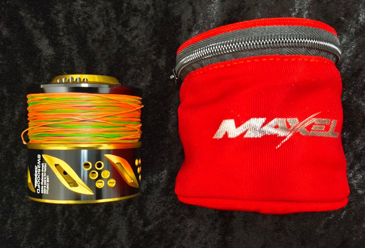 シマノ ステラ用 マクセル25000スプール ドラグMAX45Kg + よつあみ