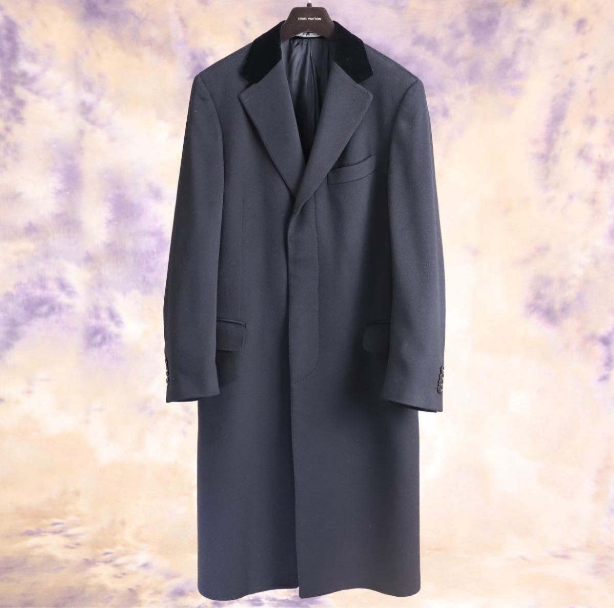 神々の繊維 ビキューナ CROMBIE ダブルチェスターコート極上カシミヤ