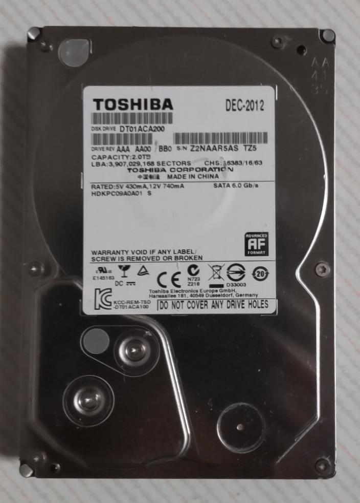 DIGA 3TB増量修理交換用HDD DMR-BRT BWT BZT各品番用（0時間 正常 AV