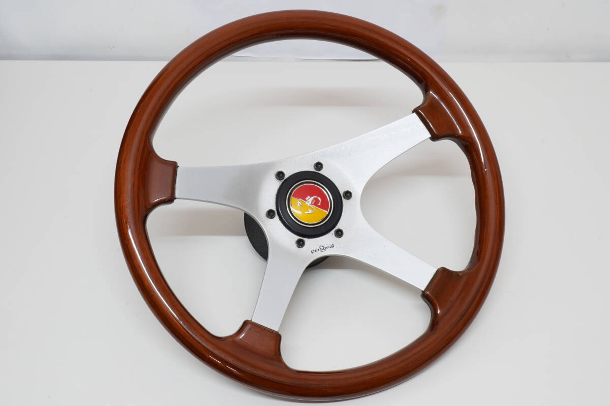 パーソナル 当時物 ウッドステアリング φ350 マホガニー 未使用/完品