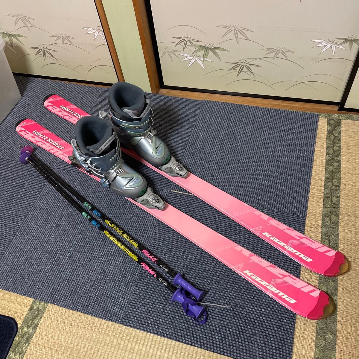 ニシザワスキーXRAY FUN SHORT 127cm ブーツ 23cm ストック110cm