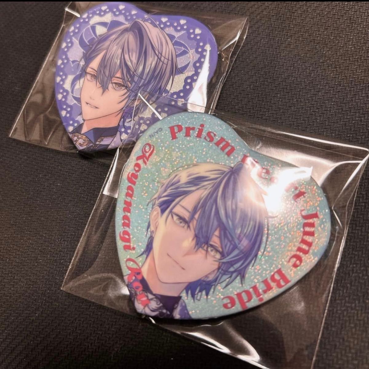 にじさんじ 小柳ロウ Melty Valentine バレンタイン 缶バッジ ハート型