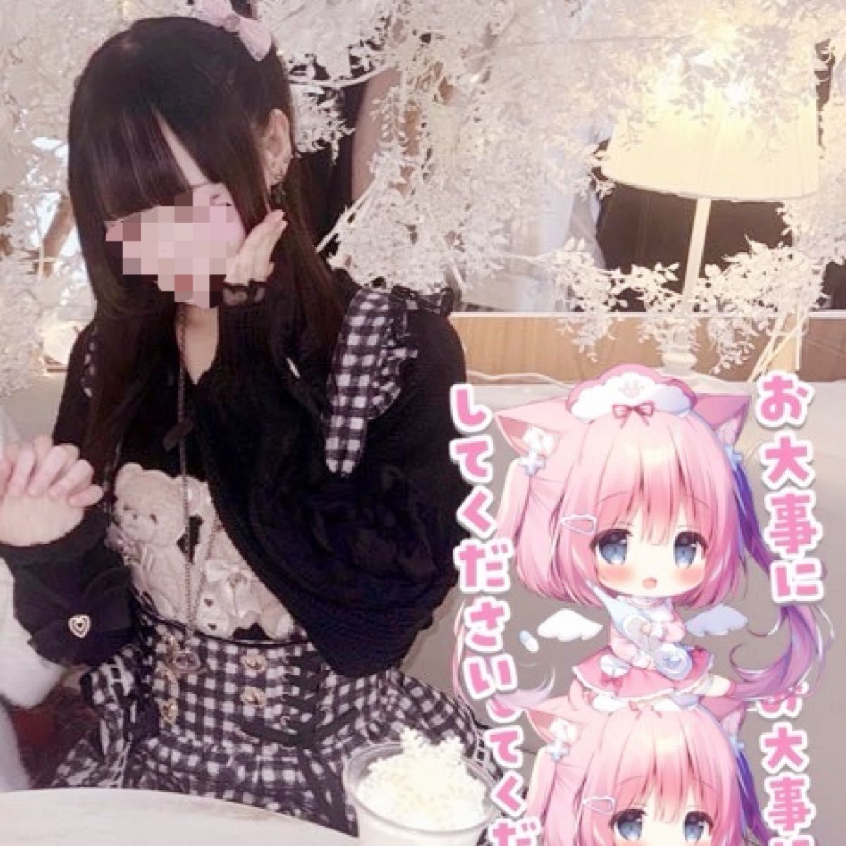 LIZLISA リズリサ ダブルリボンニットファーポンチョ ピンク｜Yahoo