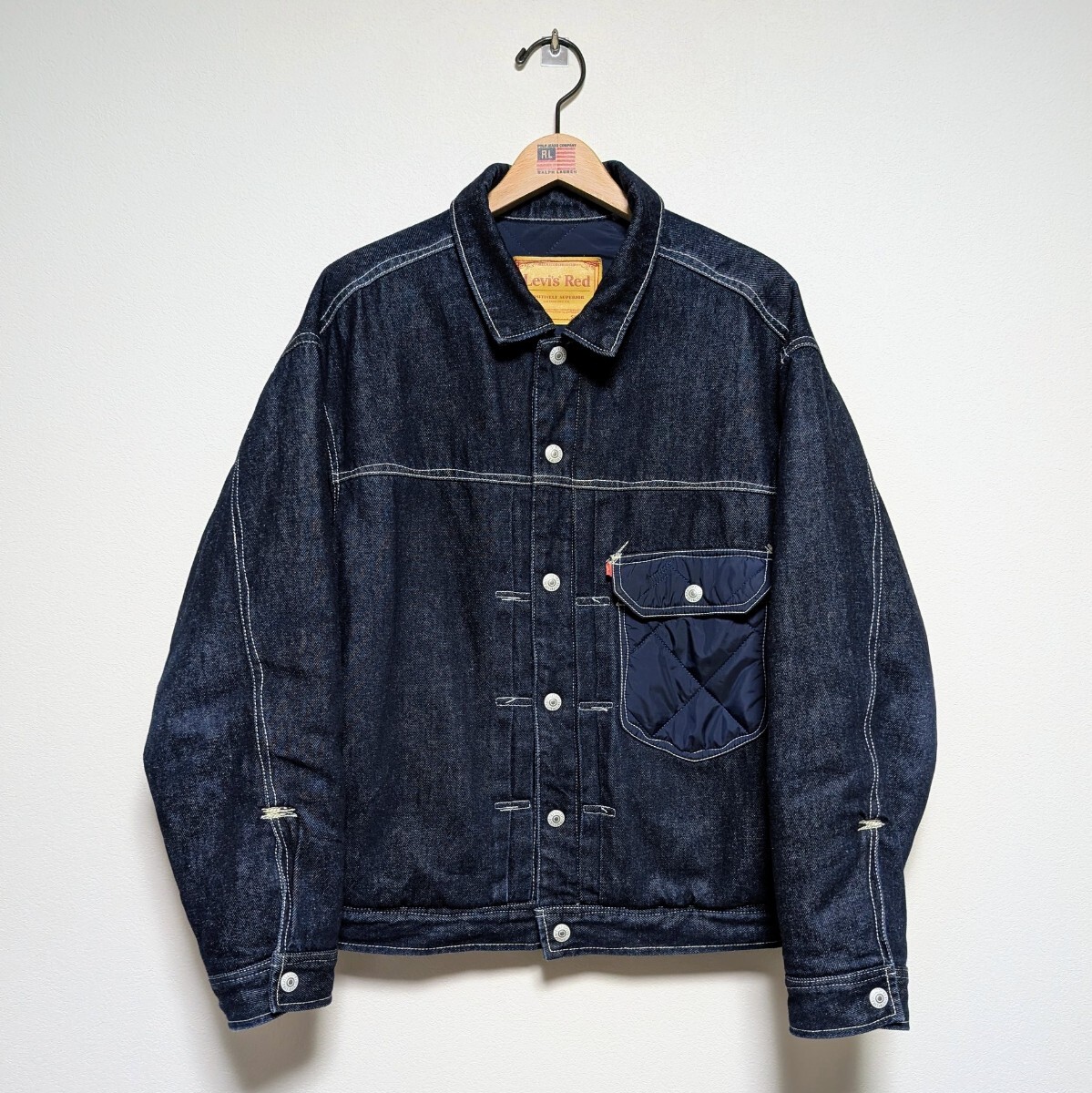 Levi's リーバイス 1st TYPE1 Trucker 赤タブ ビッグE 大戦モデル L