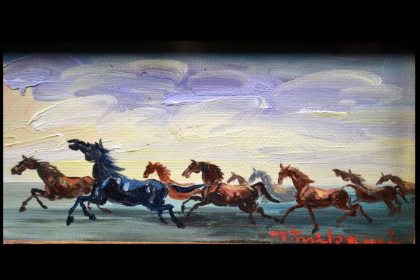 2026年最新】Yahoo!オークション -馬 絵画(油彩)の中古品・新品・未