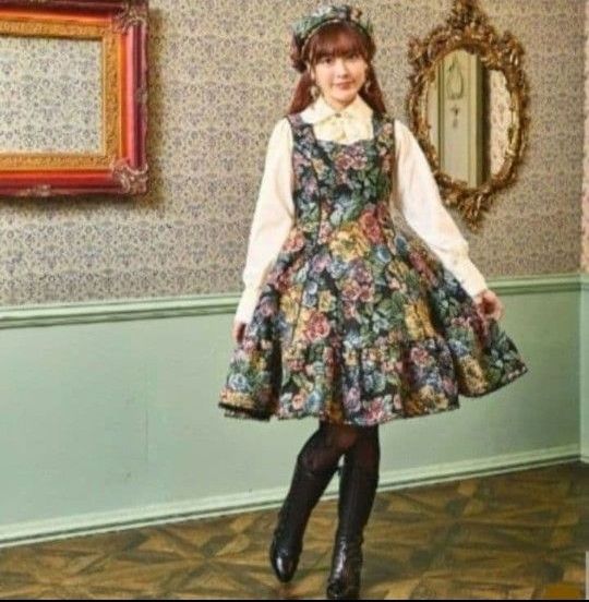 しまむら くる実 ノエルドメモワール ゴブランコート ベージュ 4L