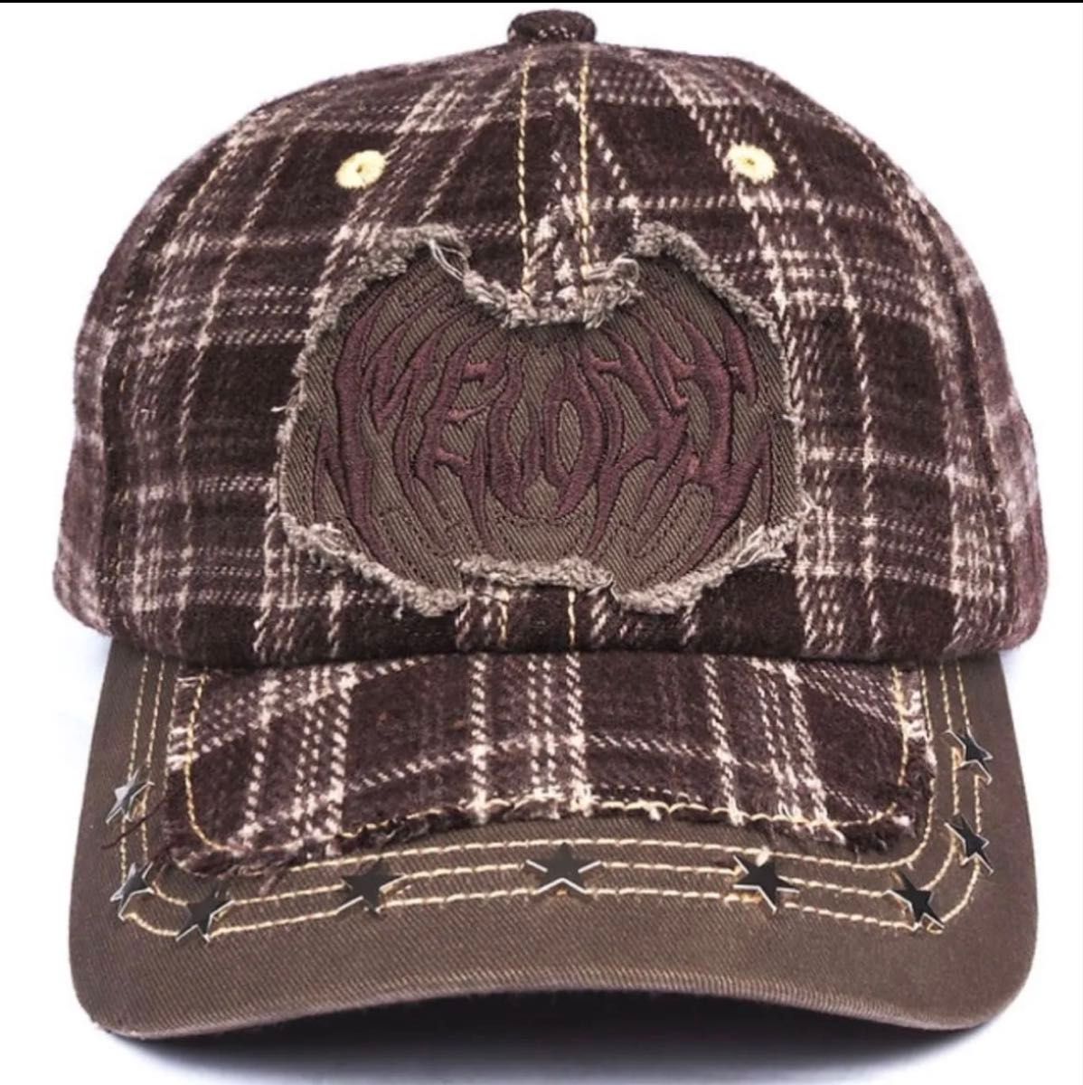 EC MELODI Red Plaid Star Studded Hat キャップ cap｜Yahoo!フリマ