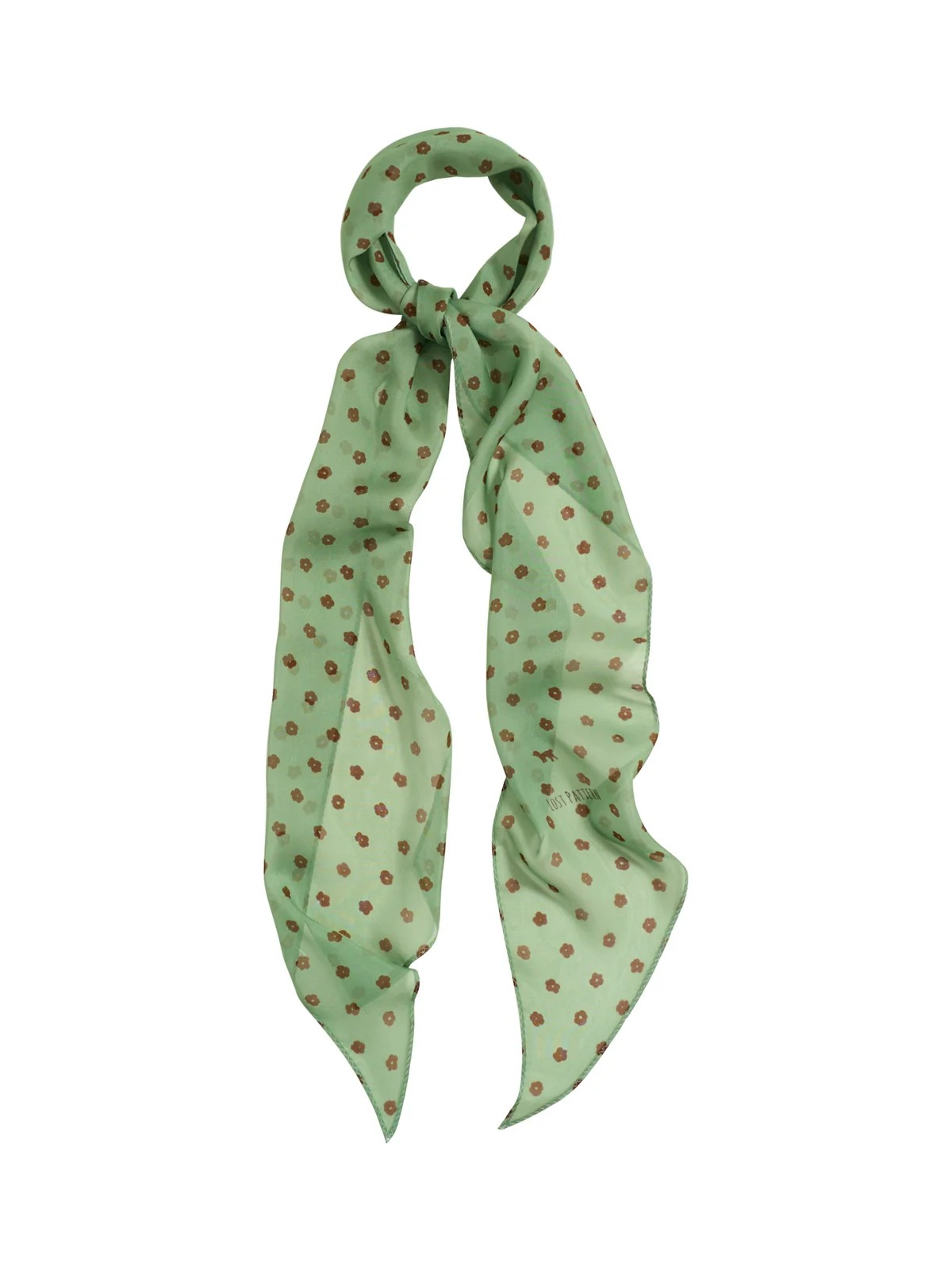 Petal Veil Silk Chiffon Neck Scarf - Matcha Green – Augusta Twenty
