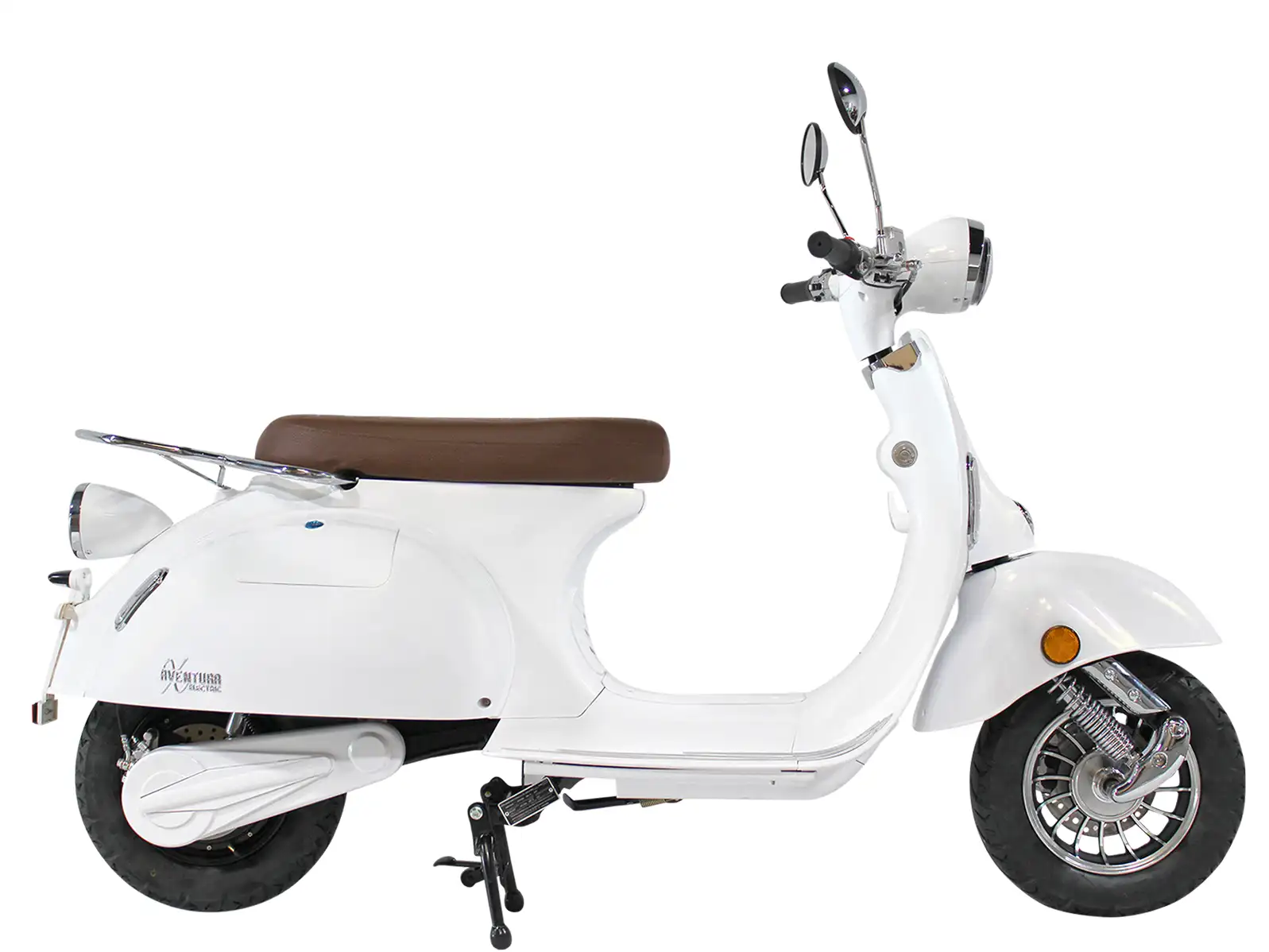 Vanilla White E Scooter with Removable Battery | Aventura-X