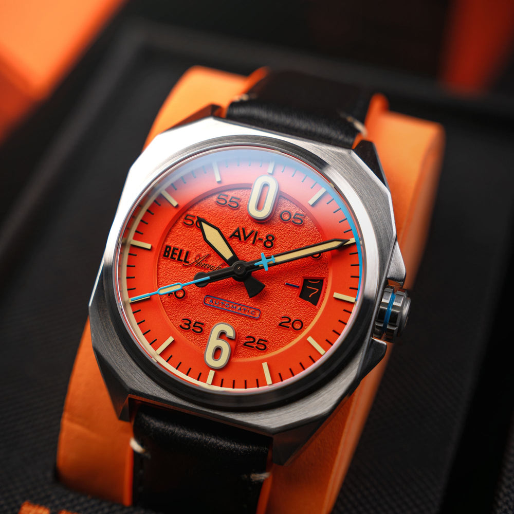 Retro Orange | Bell X-1 Machbuster Automatic – AVI-8 Timepieces