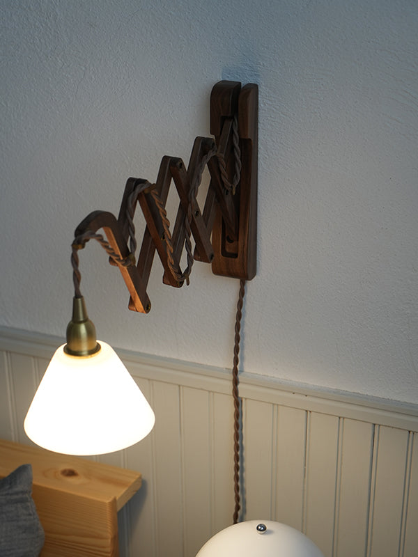 Wood Bracket SCISSOR WALNUT | AXCIS ONLINE