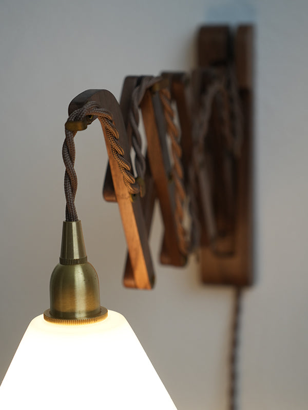 Wood Bracket SCISSOR WALNUT | AXCIS ONLINE