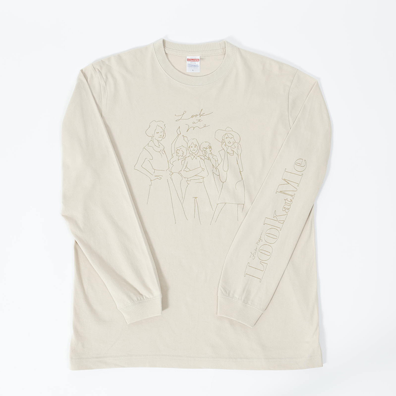 Look at Me ロングスリーブTシャツ［サンドベージュ］ | 望海風斗