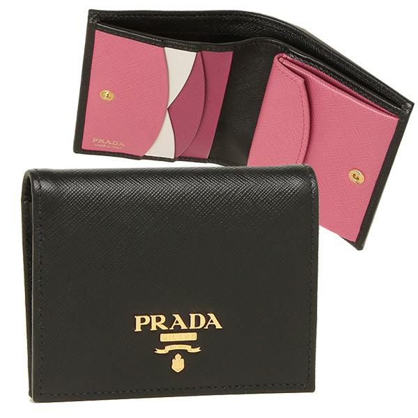 プラダ 折り財布 サフィアーノマルチカラー ミニ財布 レディース PRADA