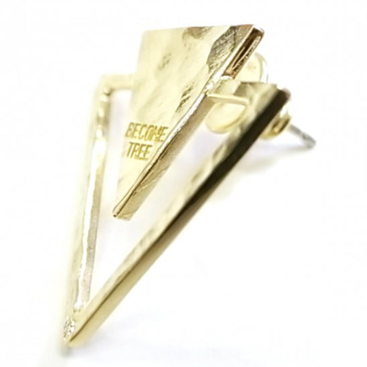 BECOME TREE トライアングルピアス BECOME TREE DOUBLE TRIANGLE