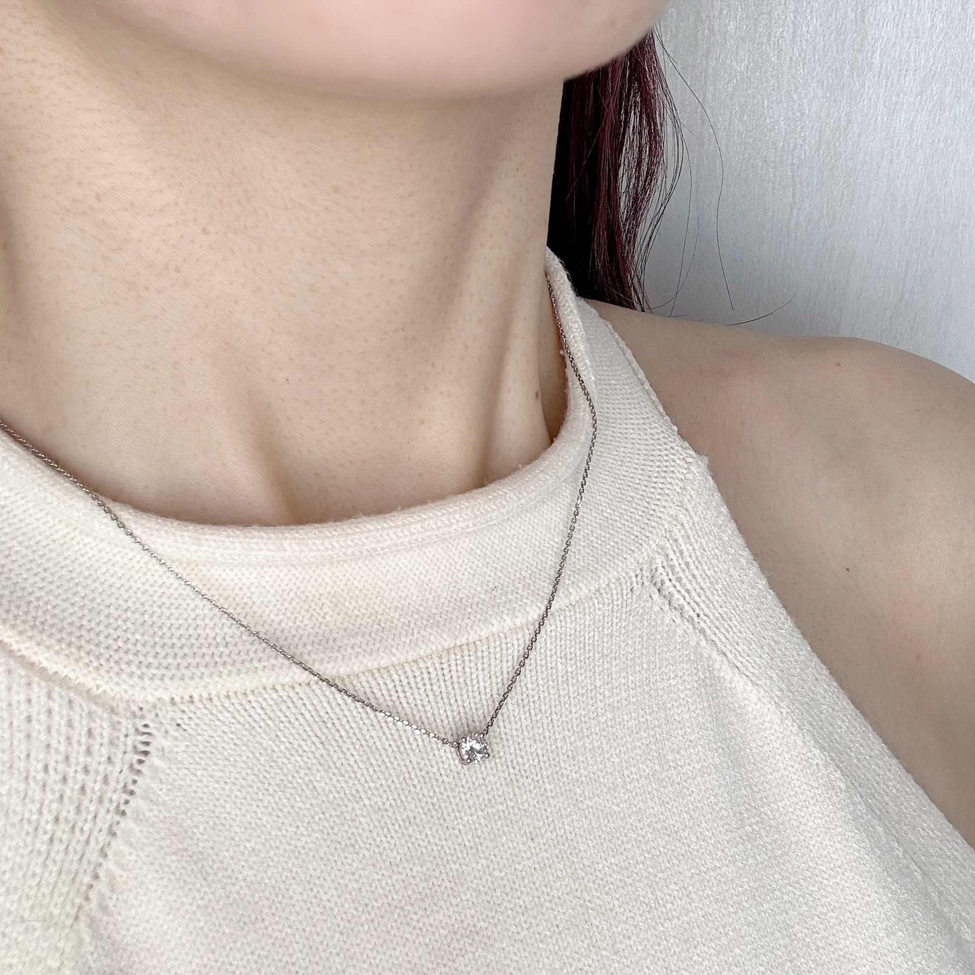 ポインターノーマル］ネックレス ダイヤ 中石0.3ct – AYAKO SAKURAI