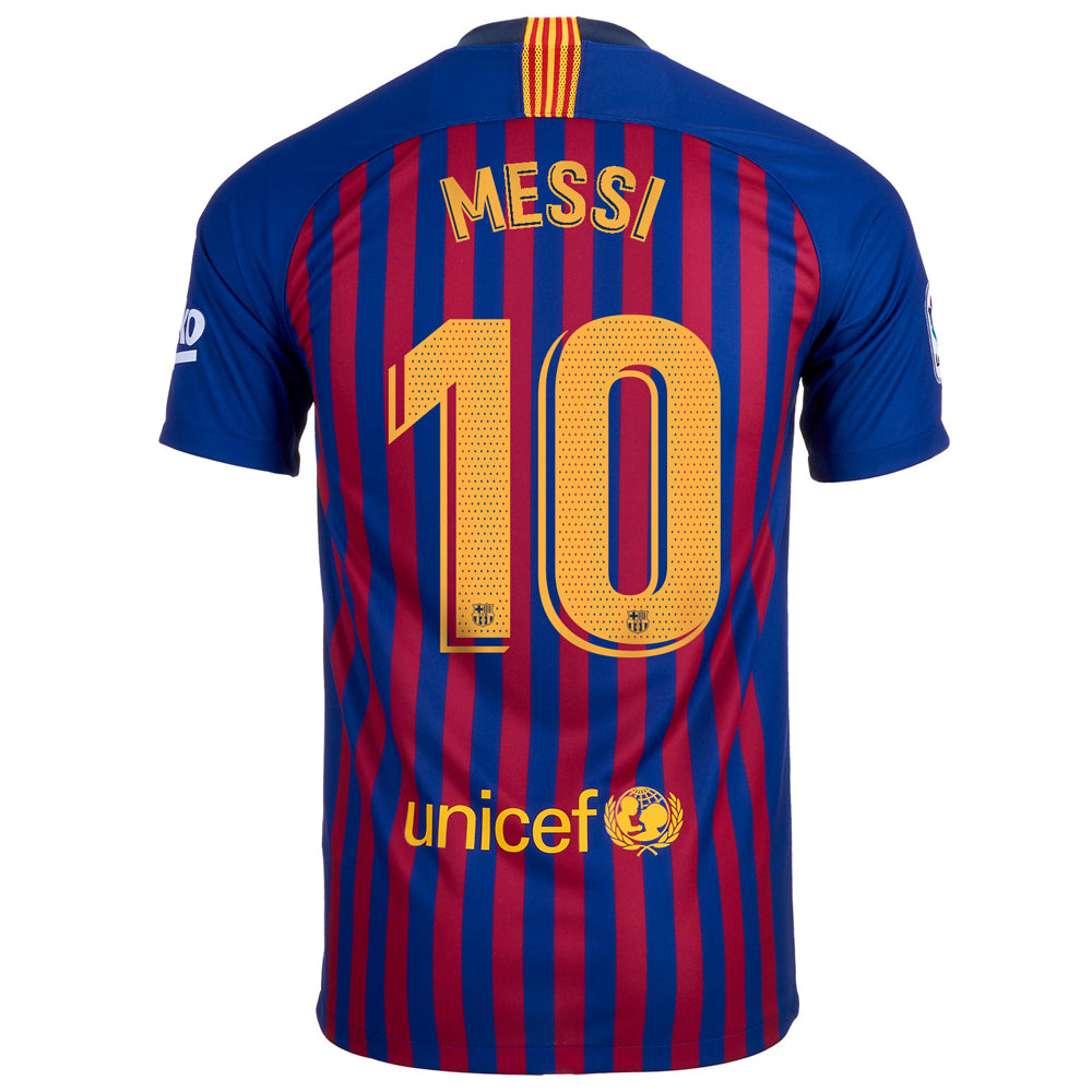 Nike Men's FC Barcelona 18/19 Messi Home Jersey Deep Royal