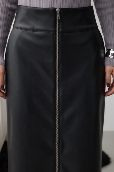 フェイクレザーZIPタイトスカート｜WOMEN｜250HAC31-535I｜AZUL BY
