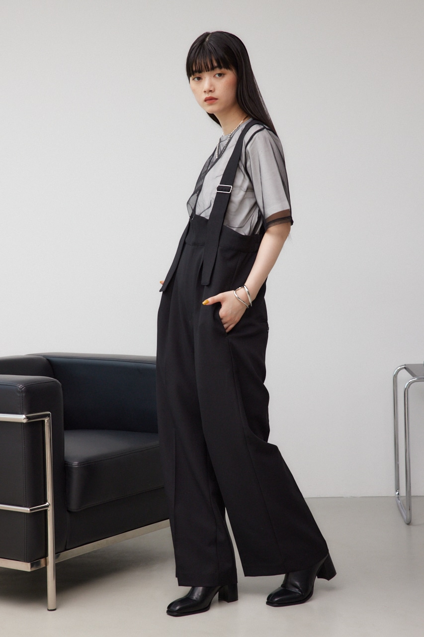 リネンライクワイドハイウエストサロペット｜WOMEN｜250HAM33-257G