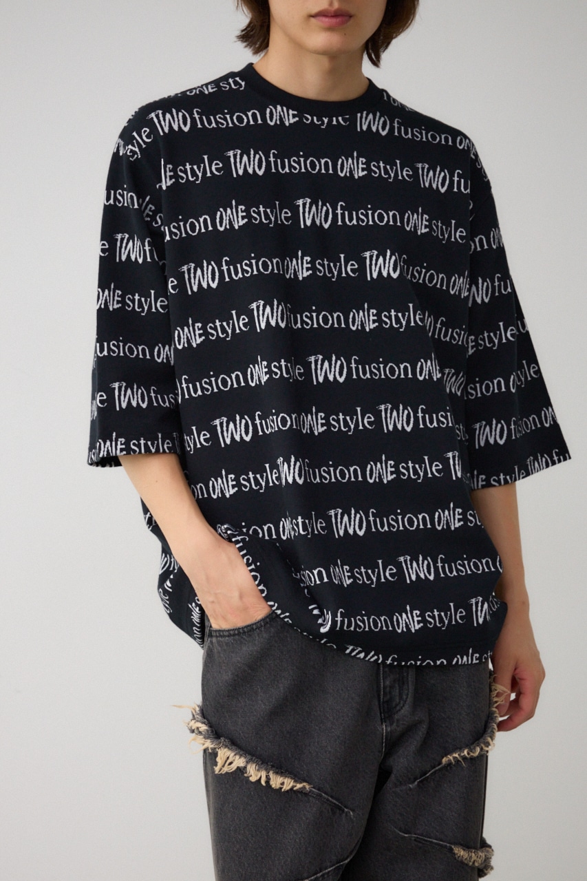 ジャガード総柄7分袖トップス｜MEN｜251HAC90-074G｜AZUL BY MOUSSY