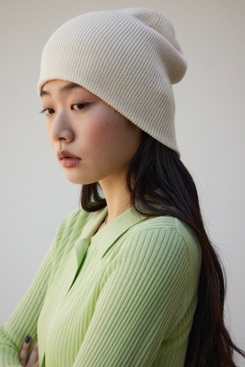 リブニットライトビーニー｜WOMEN｜250HSB56-469C｜AZUL BY MOUSSY