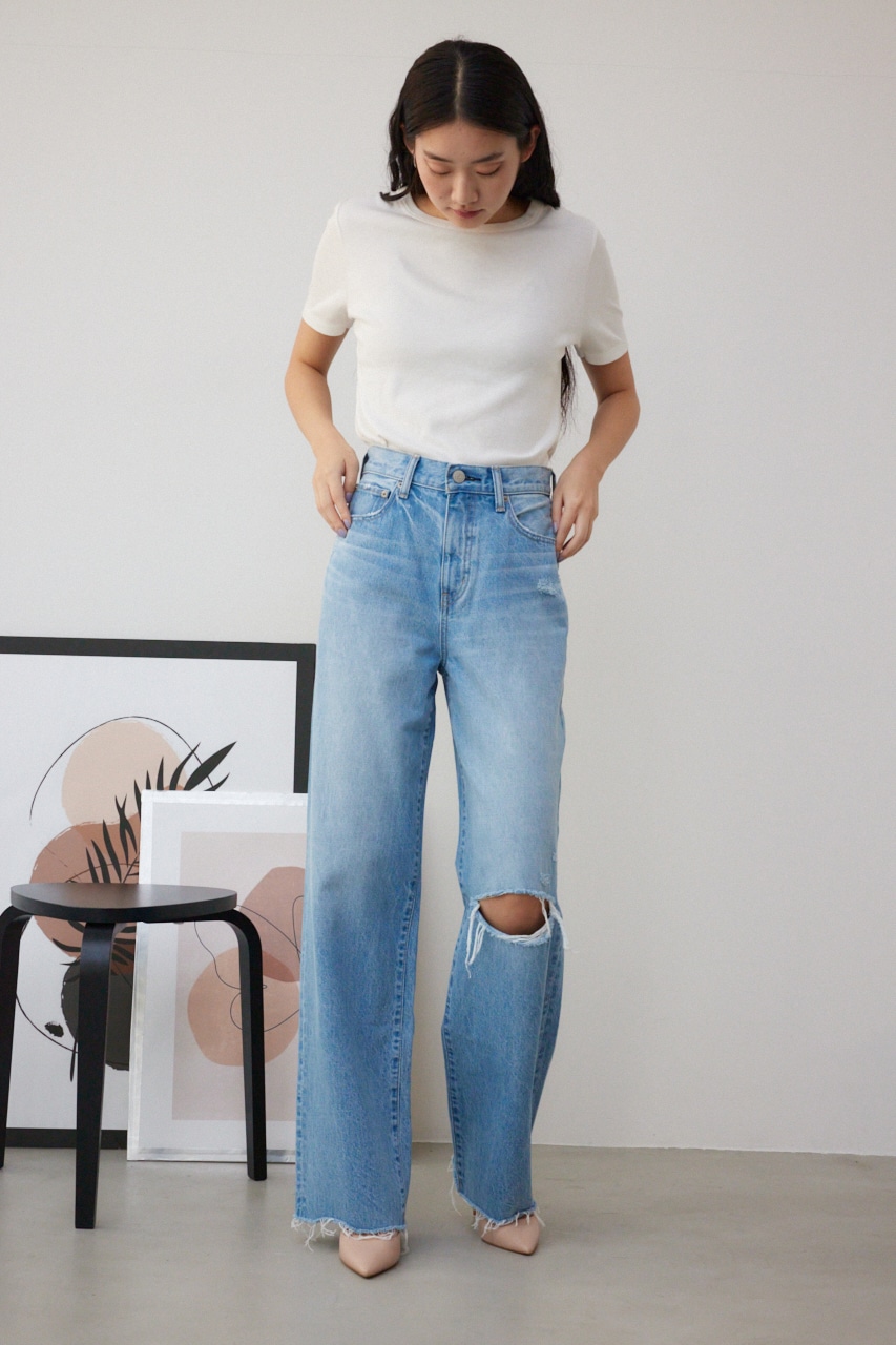 ダメージストレートデニム｜WOMEN｜250HSB11-034J｜AZUL BY MOUSSY